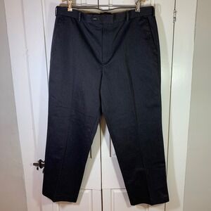 Dockers Premium Men's Charcoal Gray Relaxed Fit Dress Pants Size 38x29 Basic